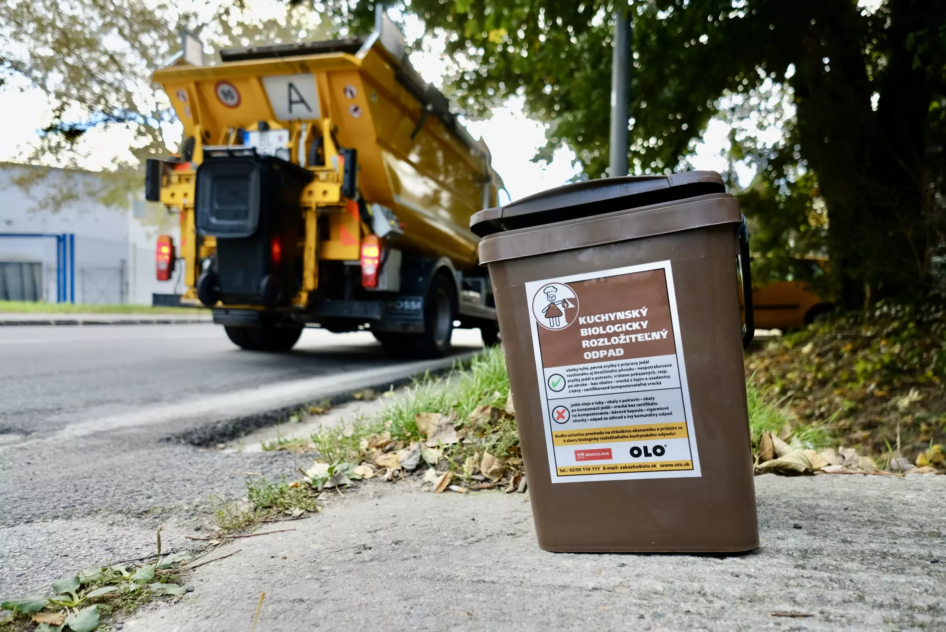 Od 1. novembra sa sezónne mení interval odvozu kuchynského bioodpadu