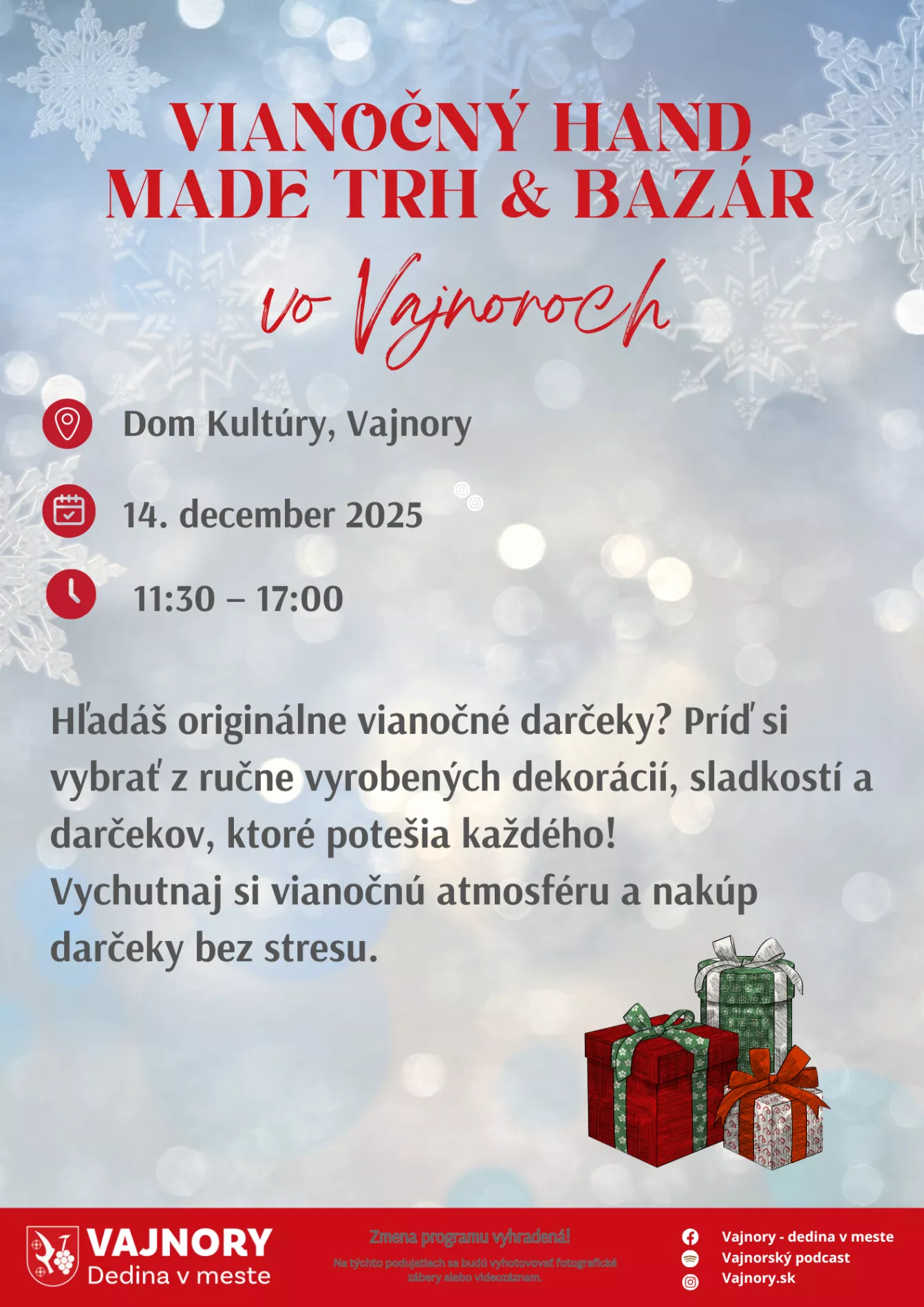 vianočný hand made trh