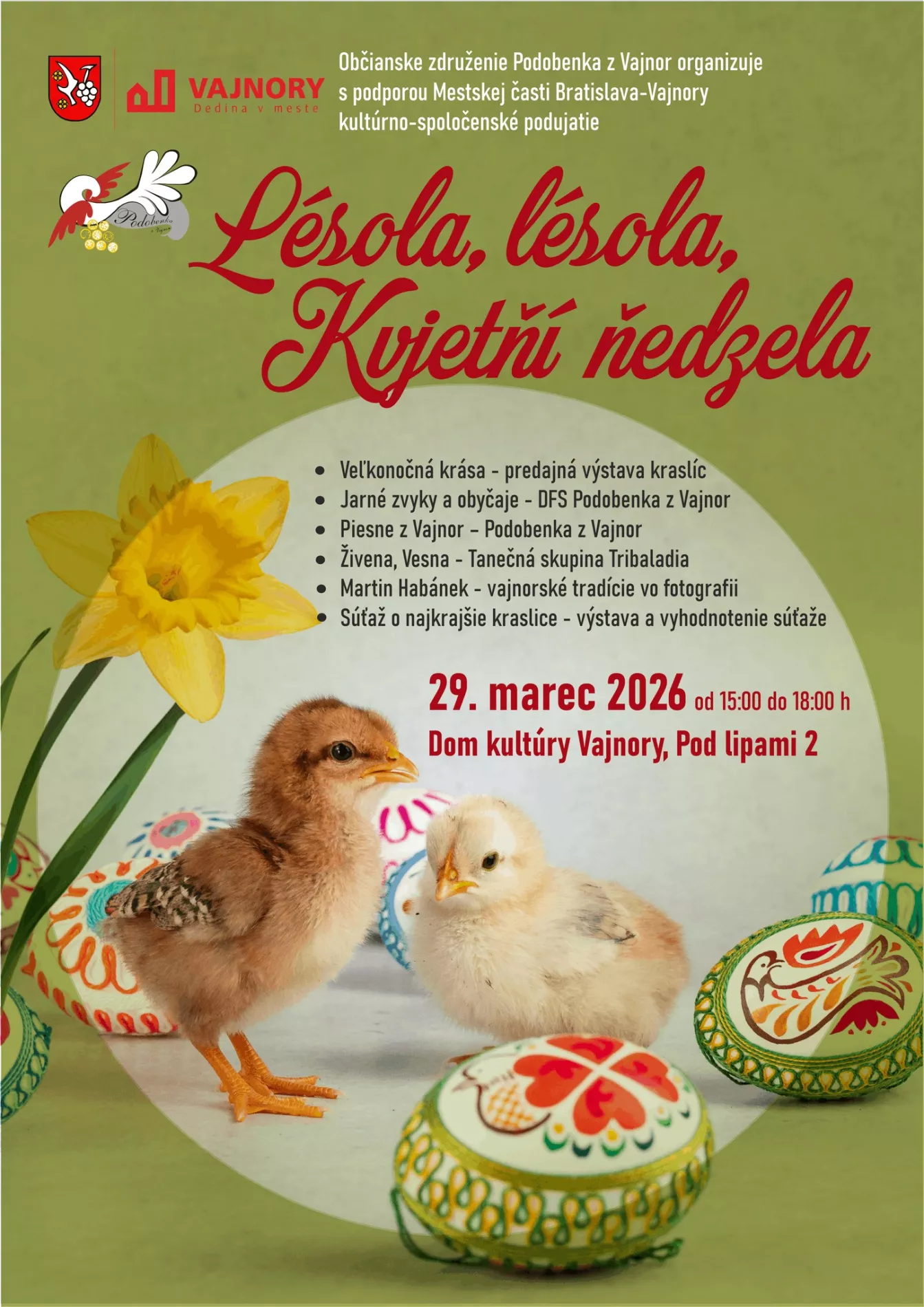 Lésola, lésola, Kvetná nedeľa vo Vajnoroch 