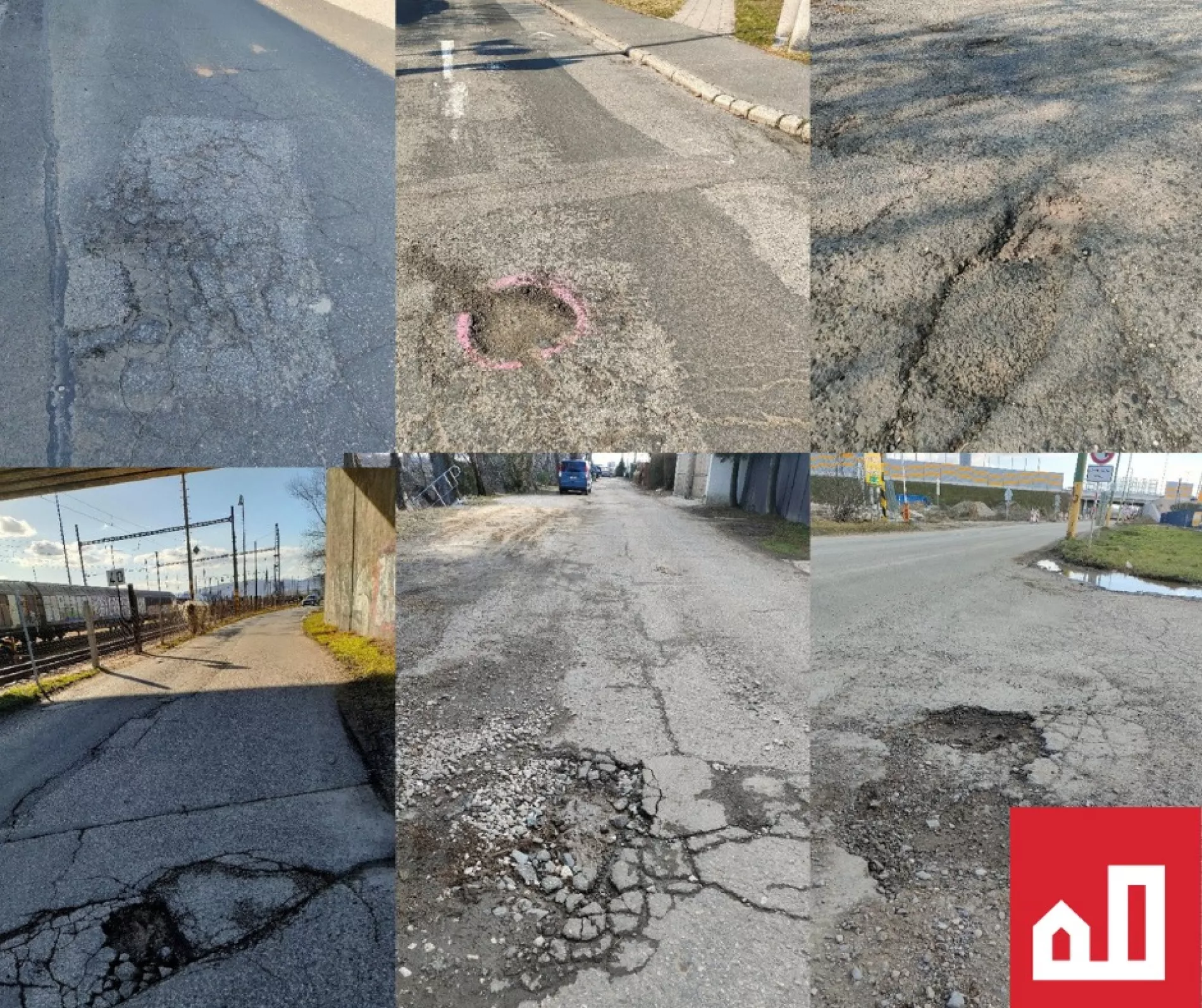 Monitoring výtlkov na území mestskej časti Bratislava – Vajnory