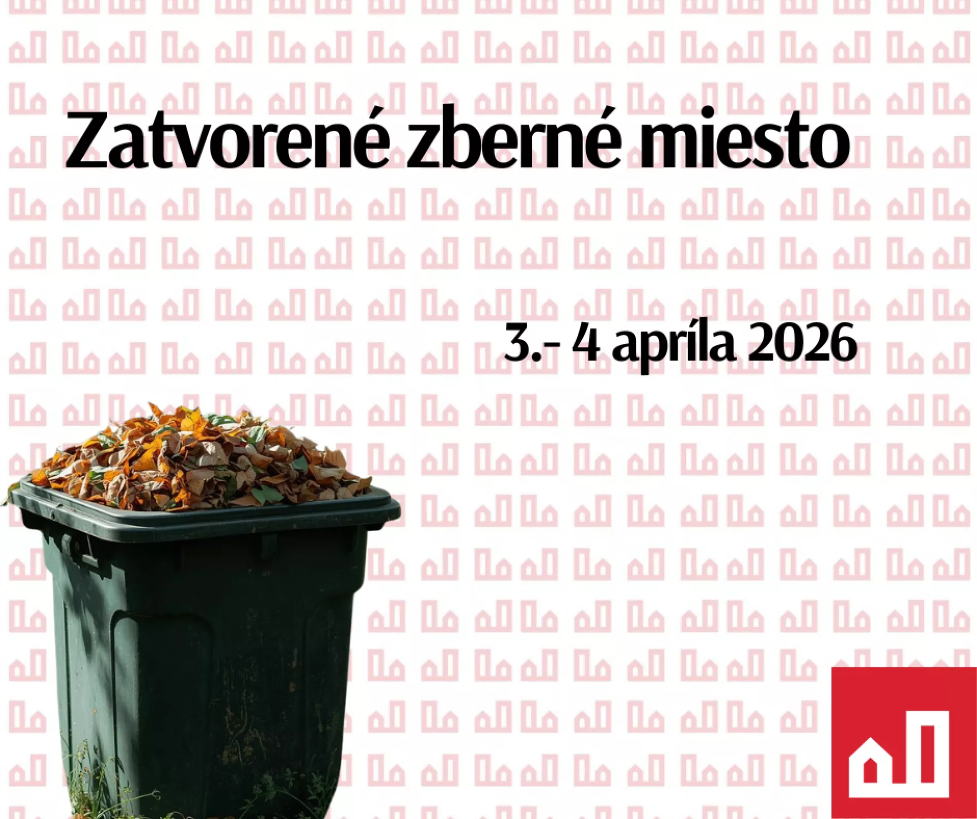 Zberné miesto - oznam