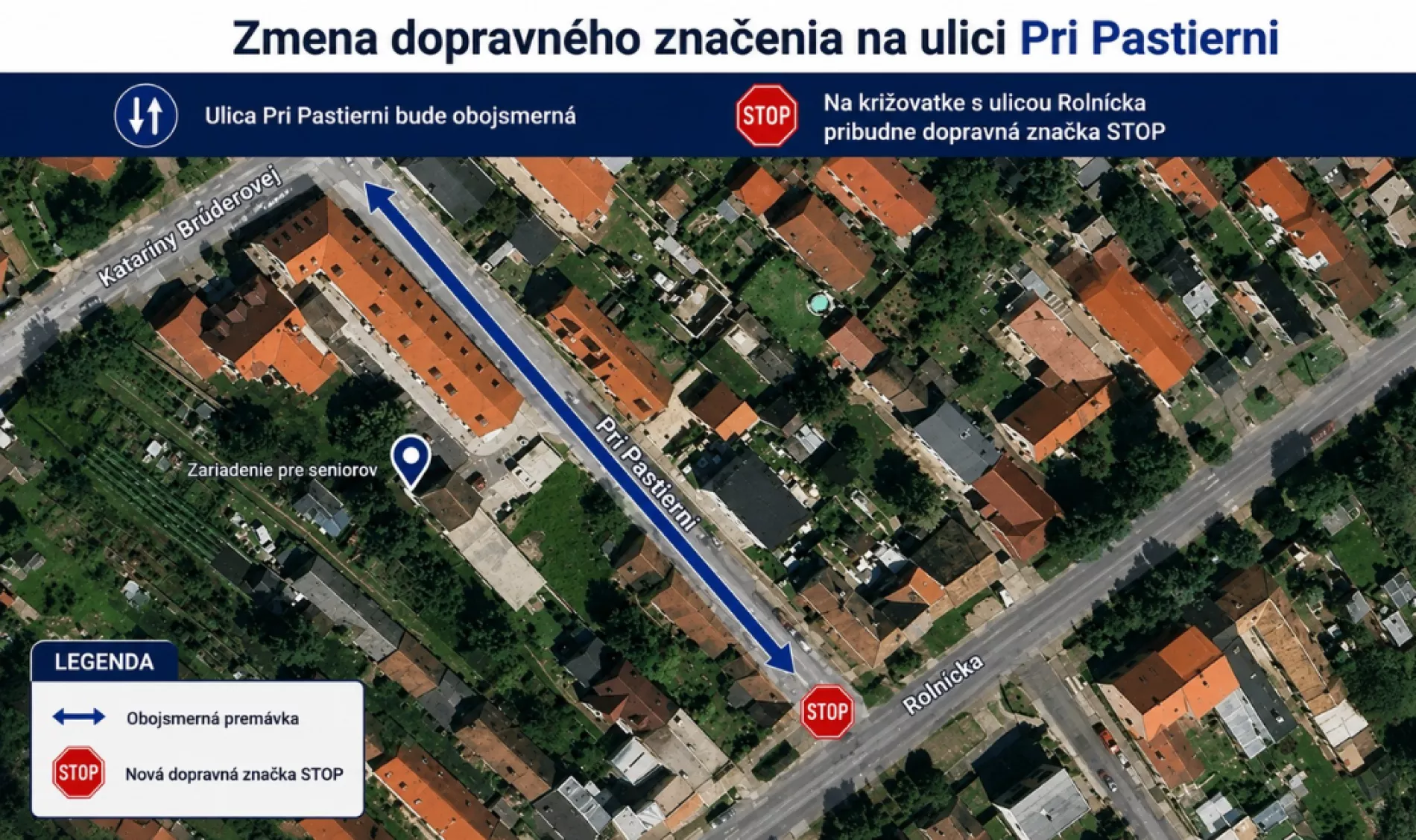 Zmena organizácie dopravy na ulici Pri Pastierni