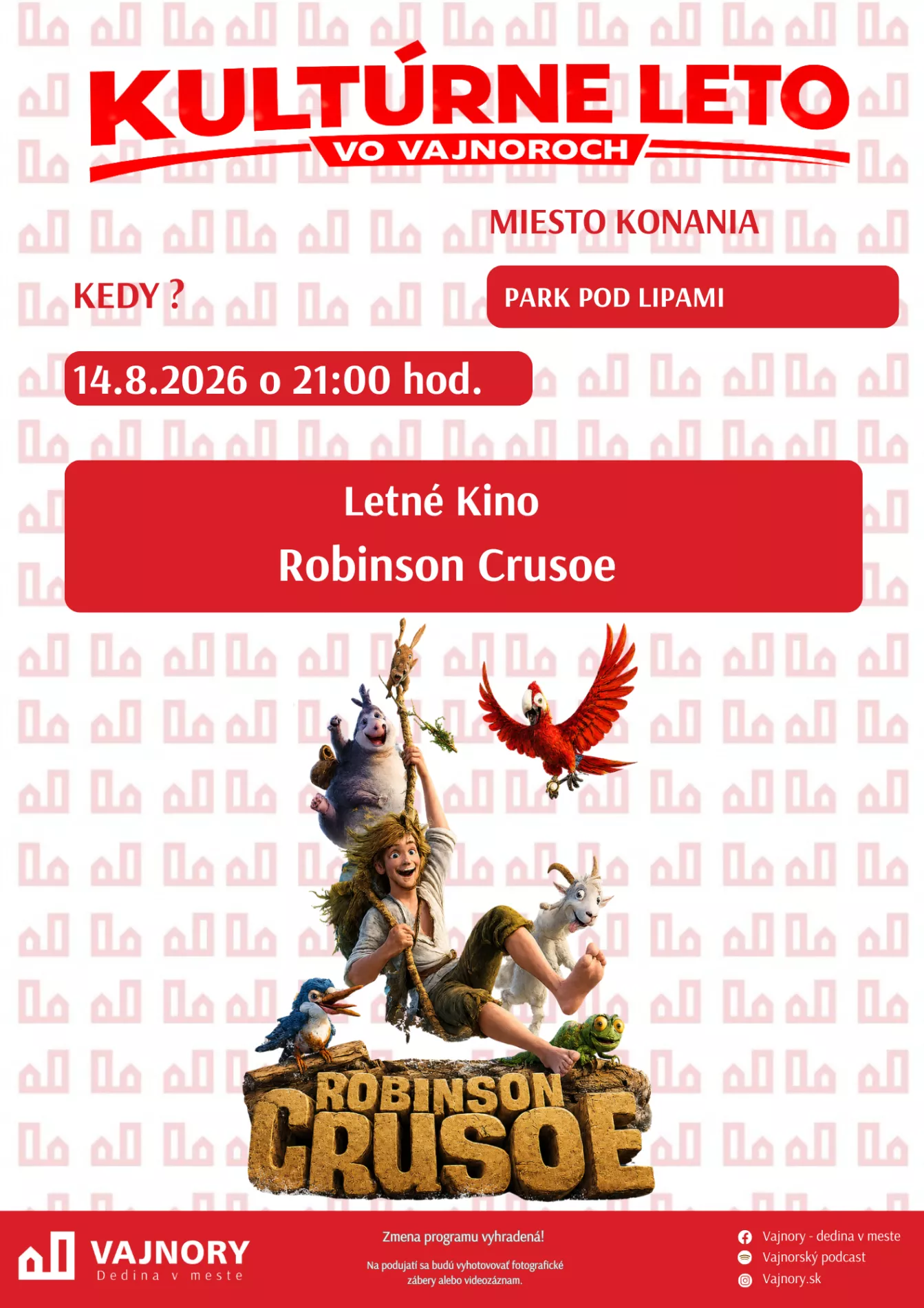 Letné kino Robinson