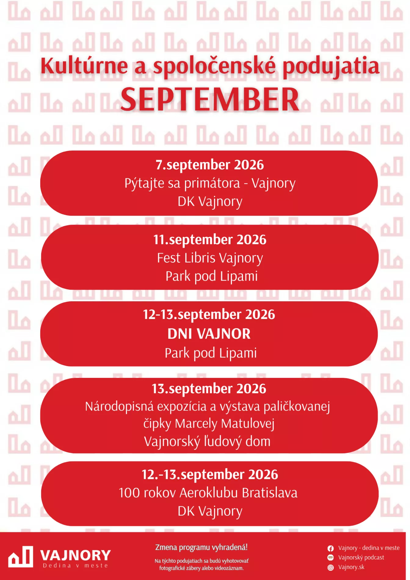 Kultúrne leto 2026