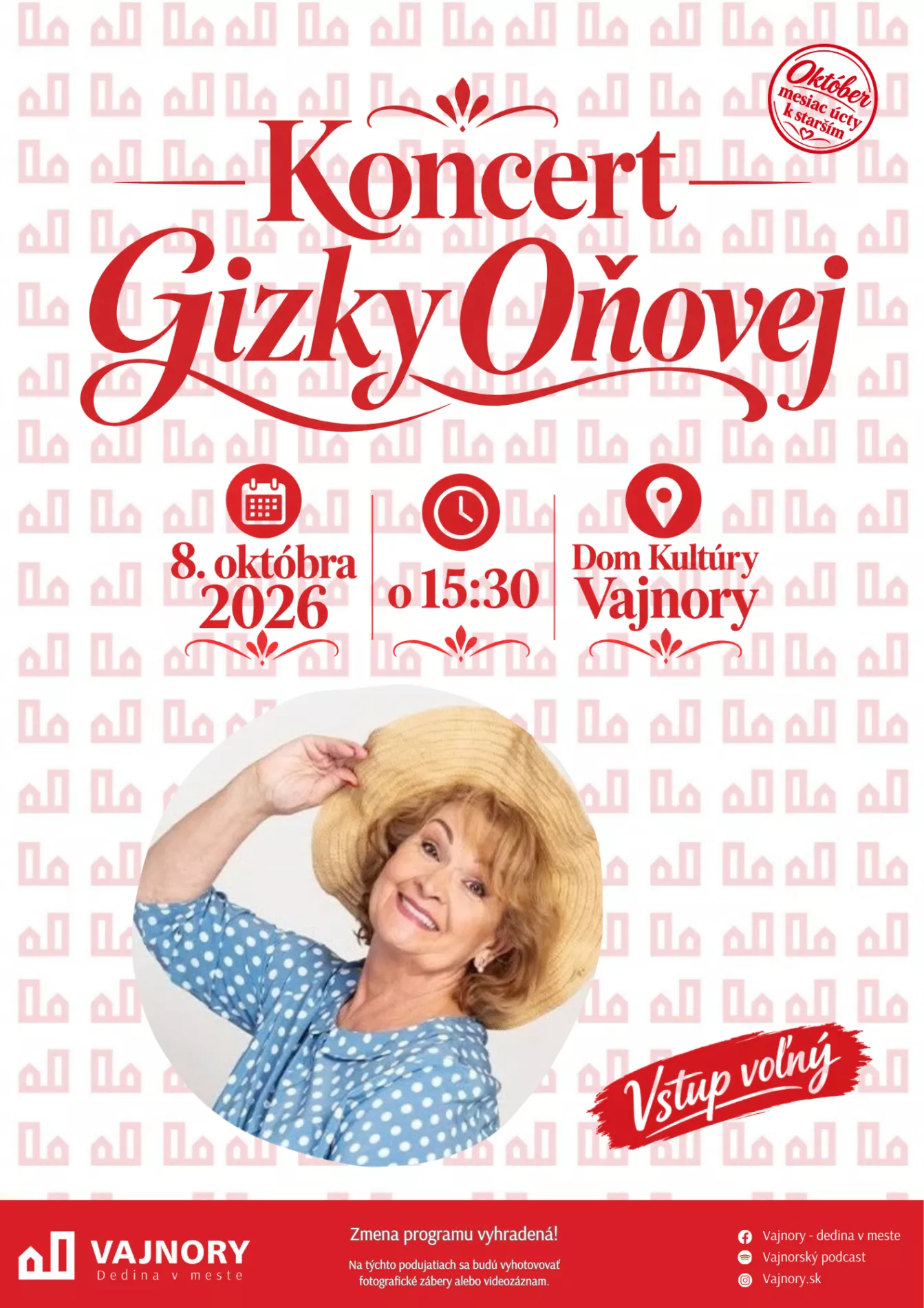 Koncert Gizky Oňovej 