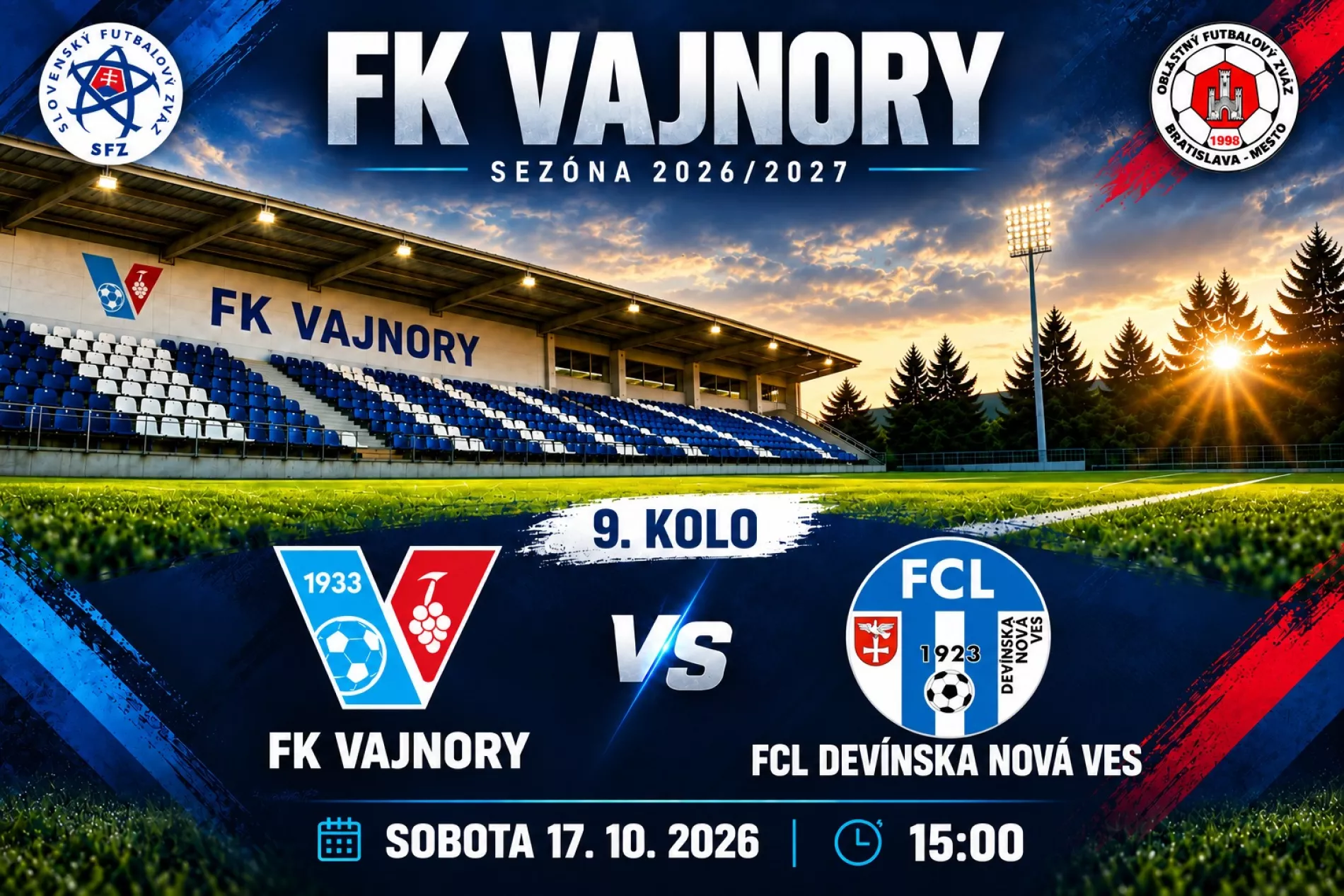 Pozývame vás na futbalový zápas!