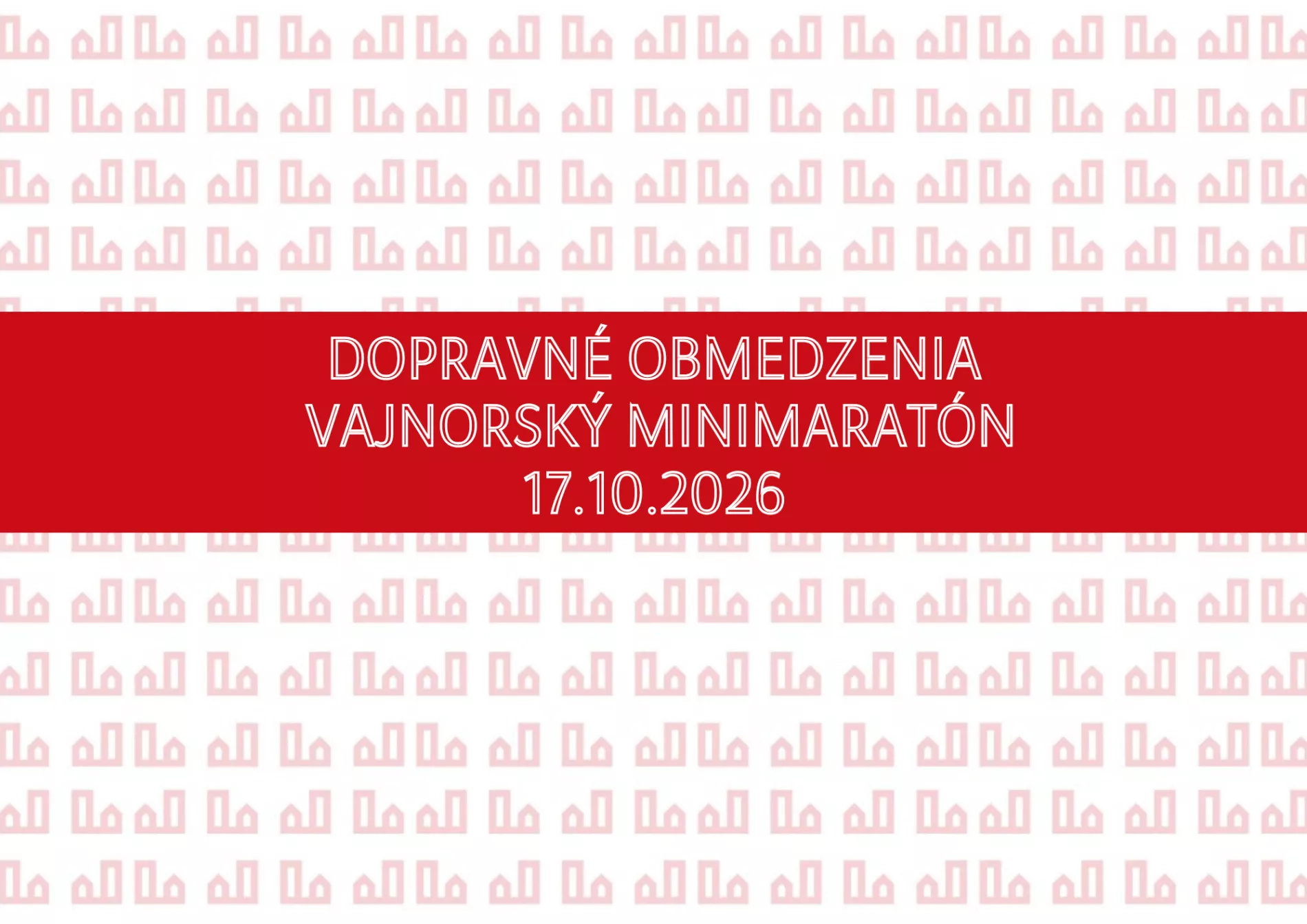 Vajnorský minimaratón prinesie dopravné obmedzenia. Uzavreté budú viaceré ulice