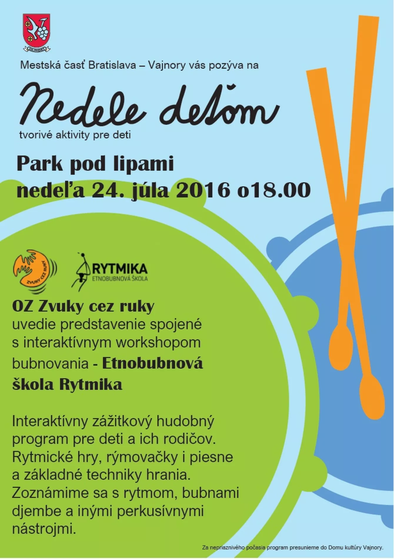 Nedele deťom 24.7.2016