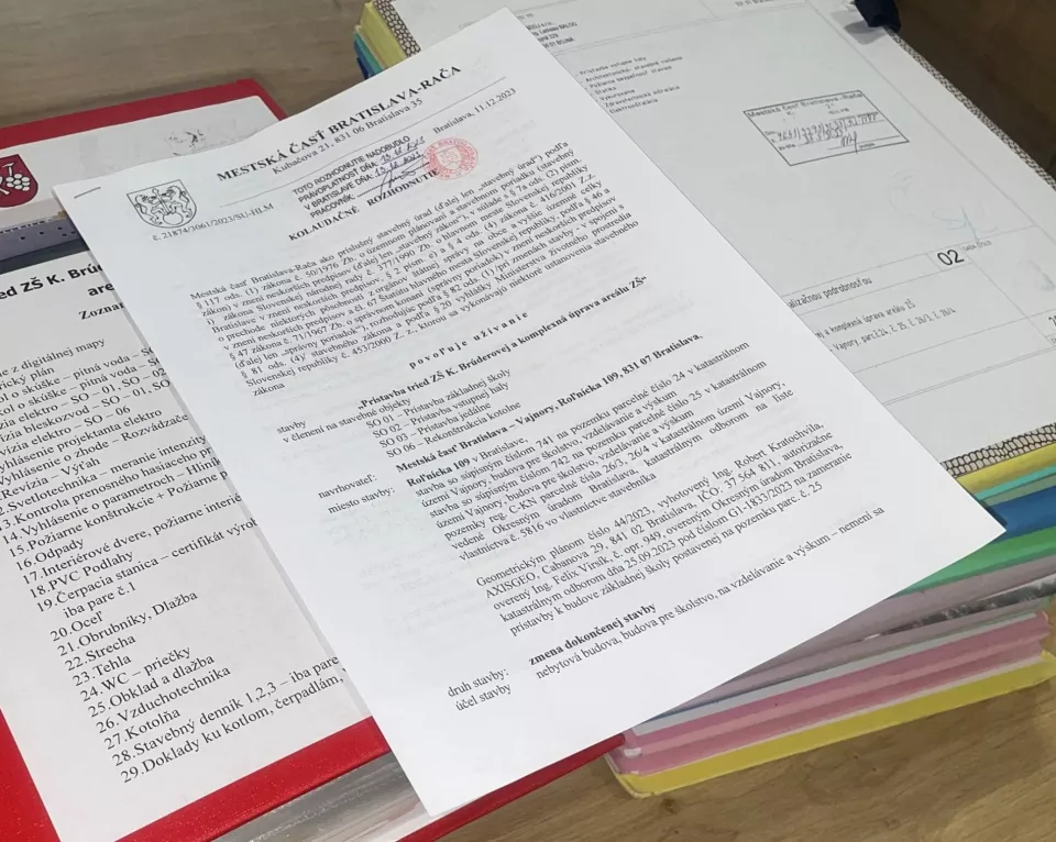 Prístavba základnej školy Kataríny Brúderovej je skolaudovaná 