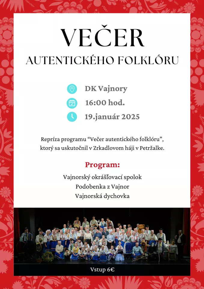 Večer autentického folklóru