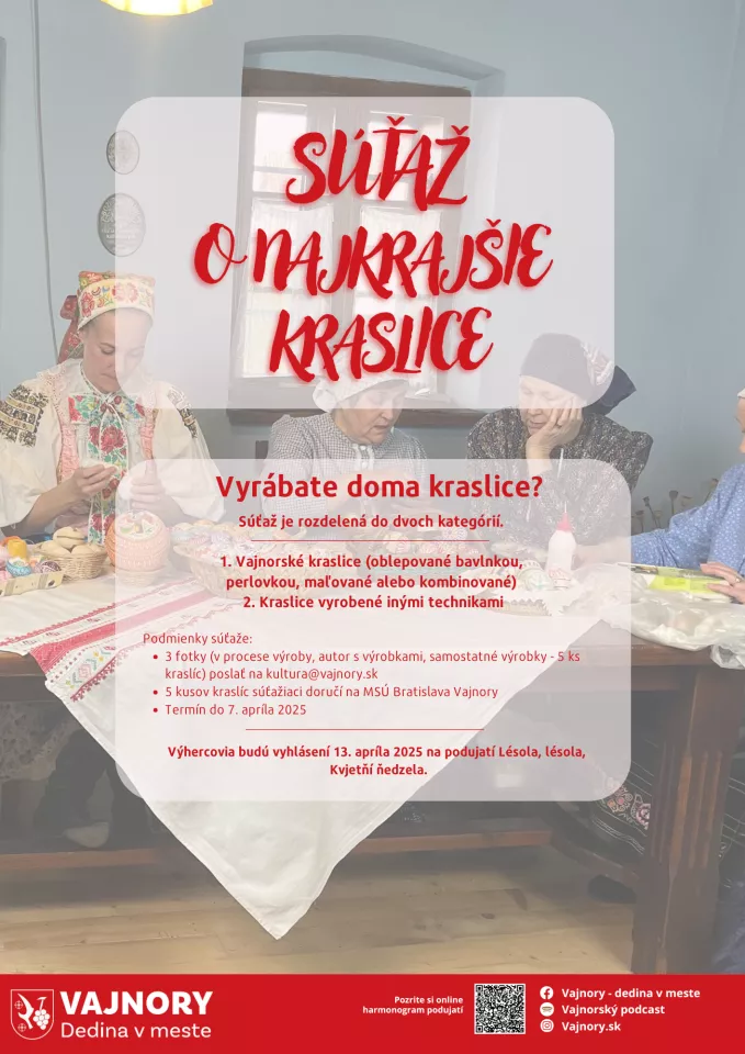 Súťaž o najkrajšie kraslice 2025