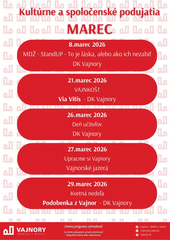 Marcové podujatia vo Vajnoroch