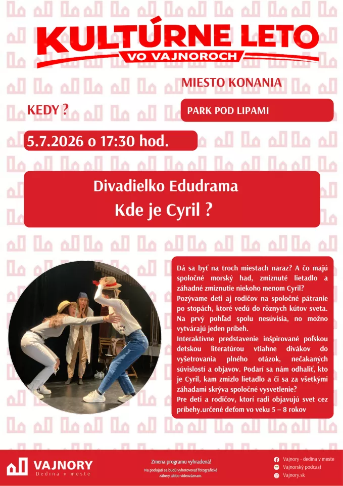 Divadielko Edudrama - Kde je Cyril?