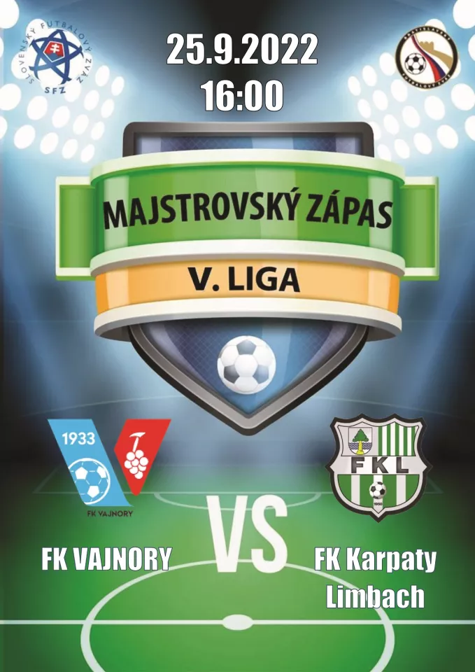 Futbalový zápas FK Vajnory vs. FK Karpaty Limbach