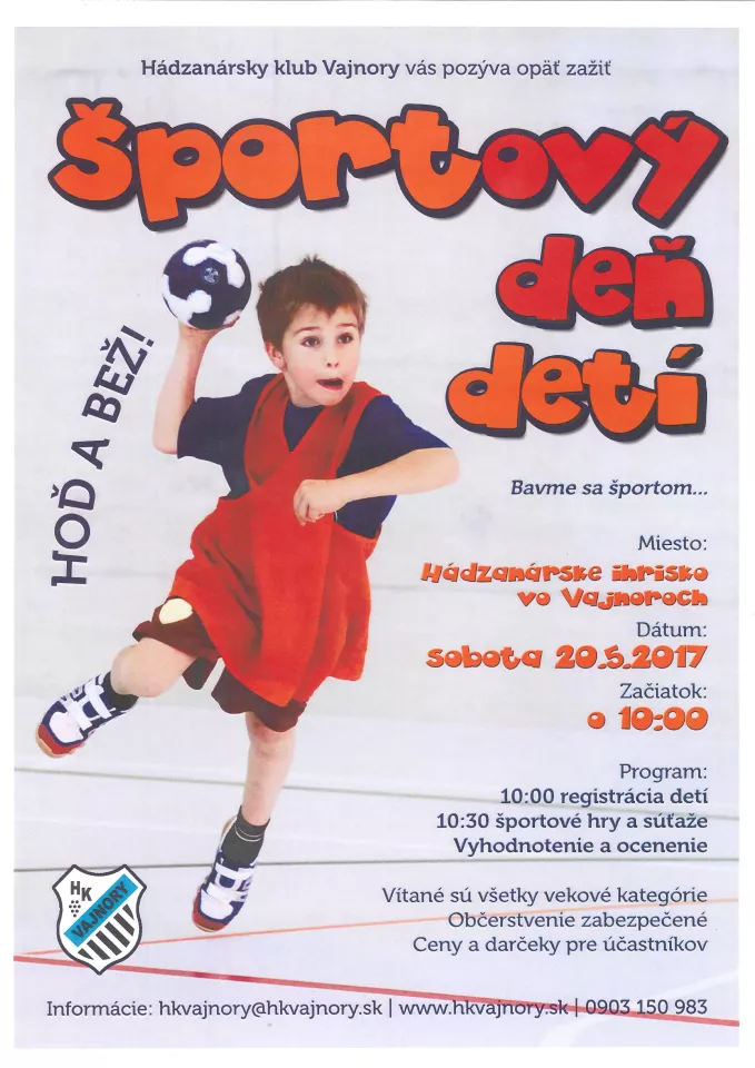 Hoď a bež 20. mája 2017