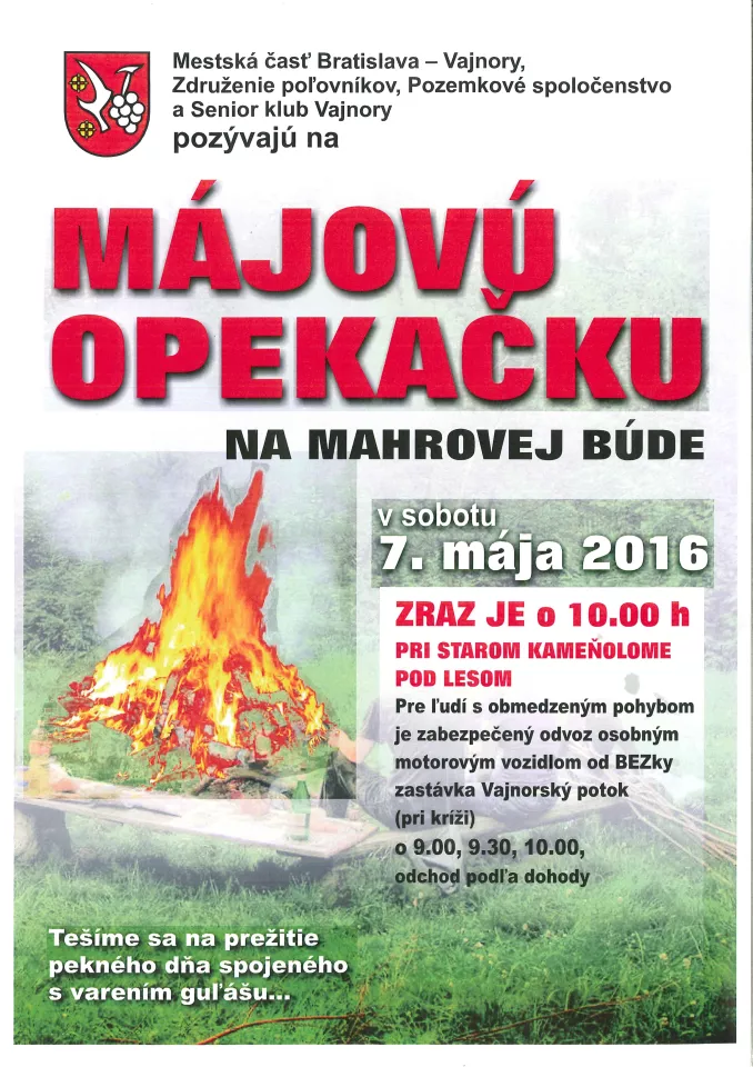 Májová opekačka na Mahrovej búde 7.5.2016
