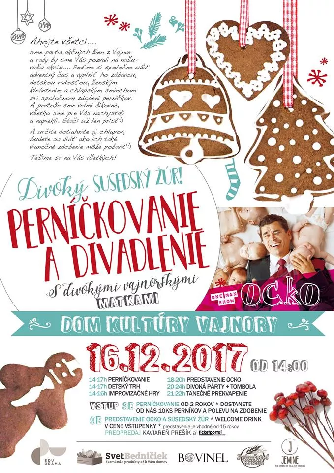 DIVOKÉ PERNÍČKOVANIE A DIVADLENIE 16.12.2017