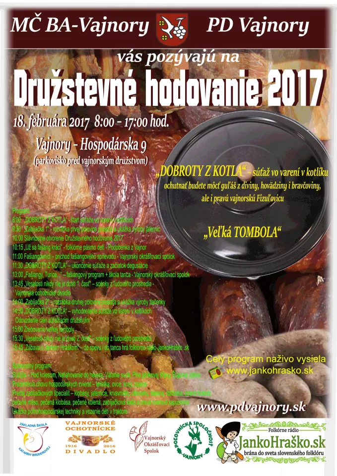 Družstevné hodovanie 18.2.2017