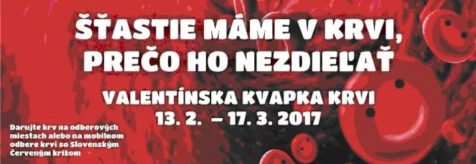 Valentínska kvapka krvi 13.2.2017